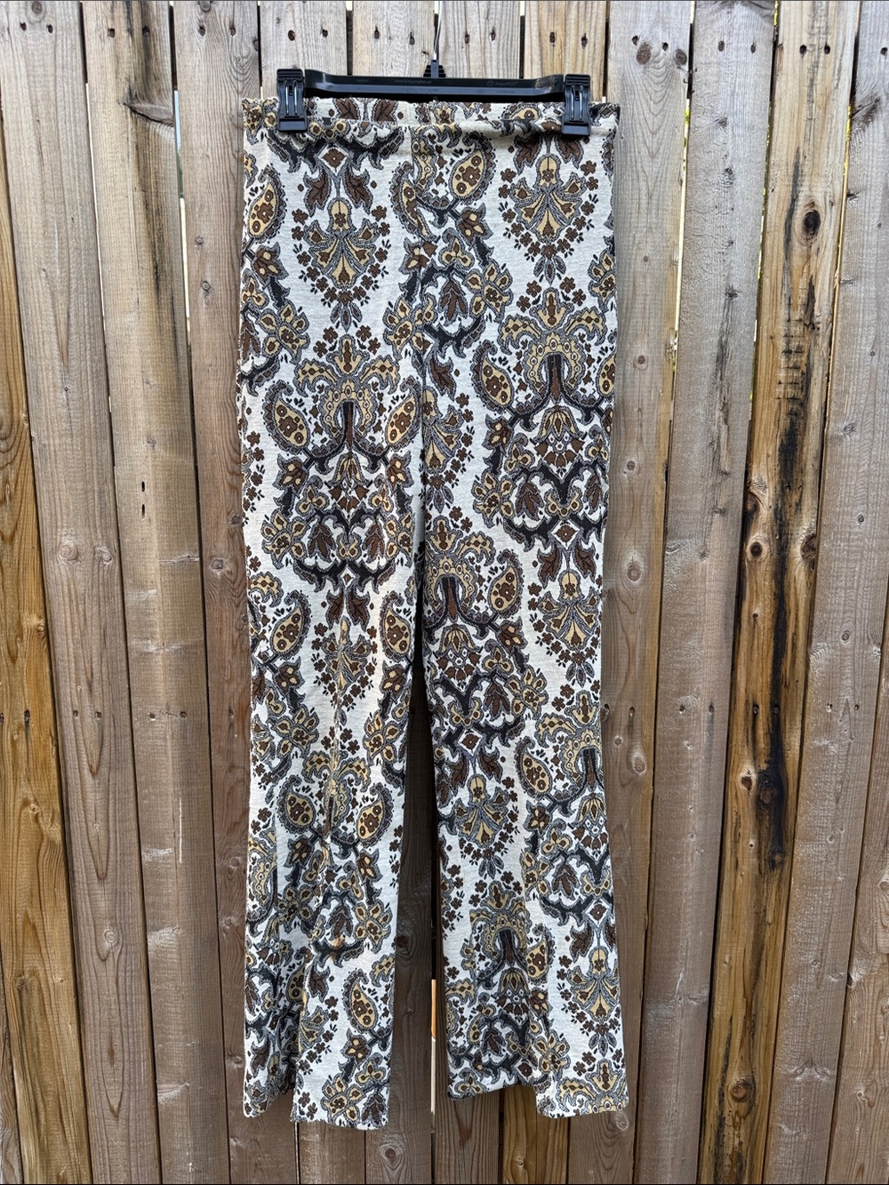 Vintage 70s Paisley Wide Leg Pants